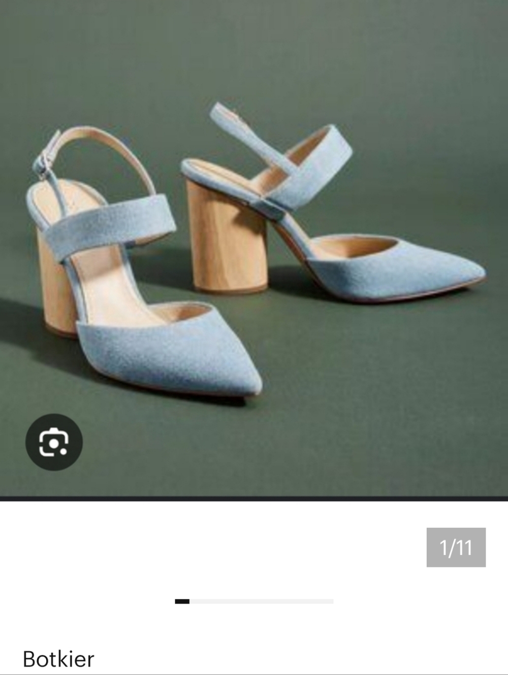 Botkier Light Blue Denim Block Heel - Picture 12 of 12